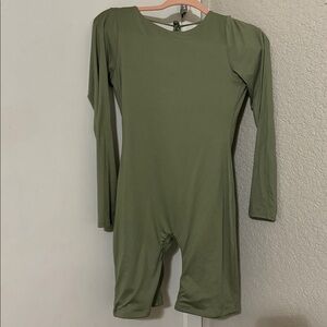 Green Long Sleeve Bodysuit